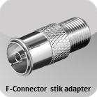 F-connector stik adapter