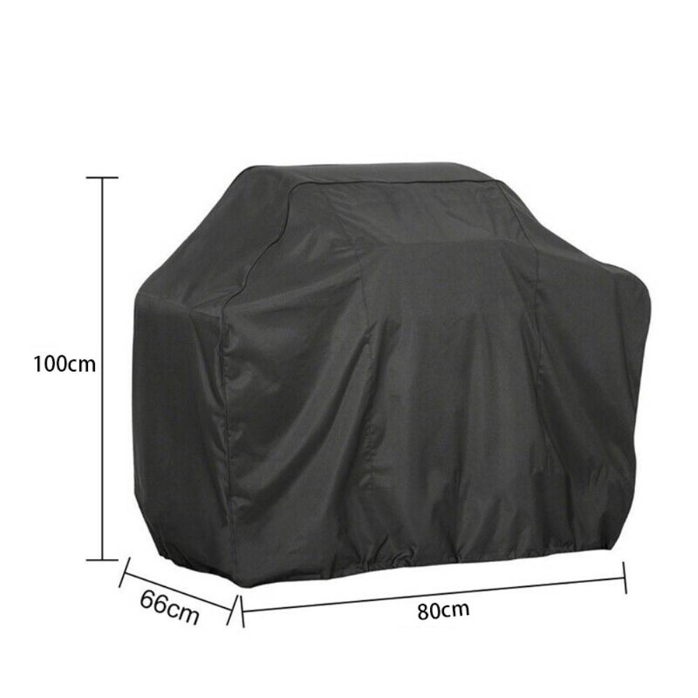 Overtræk til Grill - 100x80x66cm - Vandtæt - Inkl. opbevaringspose - Sort
