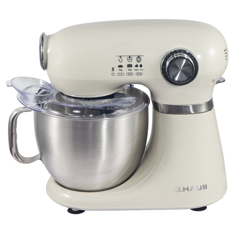 Swiss Haus Køkkenmaskine 1000W / 5.0L - 12 Hastigheder - Lake Geneva - Creme