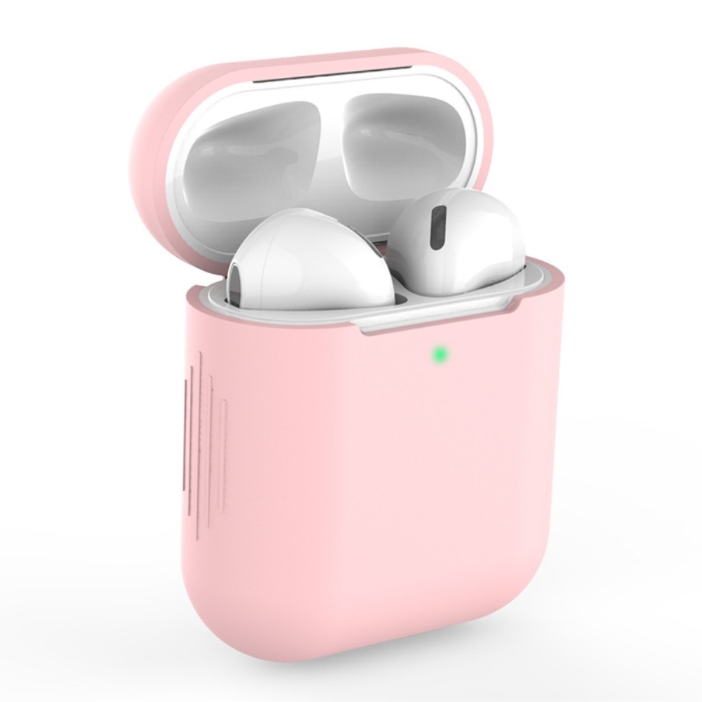 Apple AirPods - Silikone beskyttelses cover til opladerbox - Lys Pink