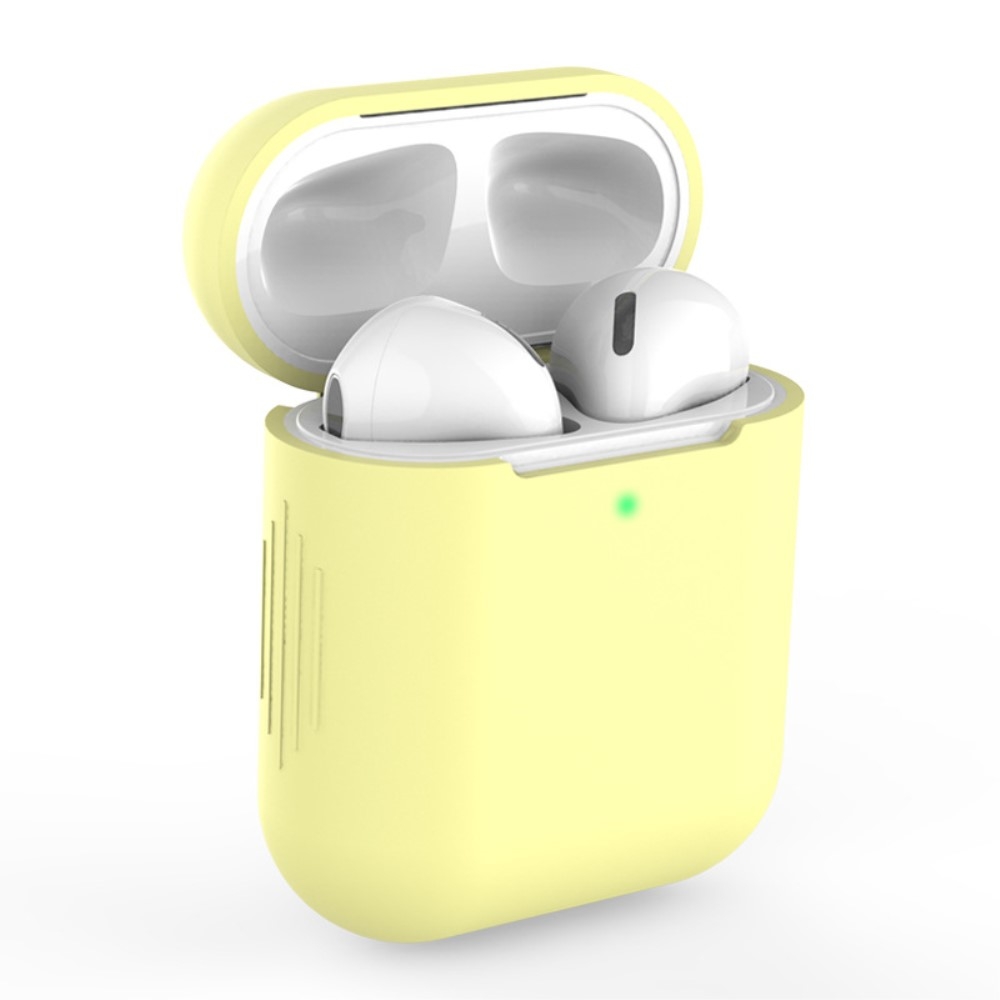 Apple AirPods - Silikone beskyttelses cover til opladerbox - Lys gul