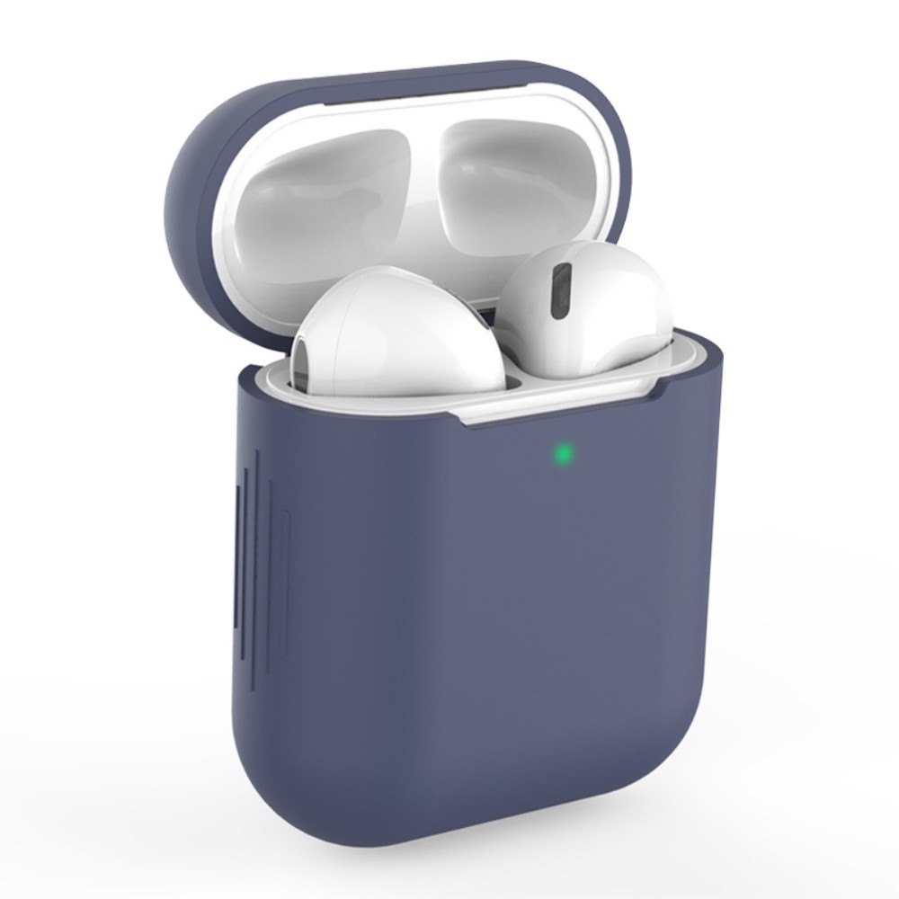 Apple AirPods - Silikone beskyttelses cover til opladerbox - Mørkeblå