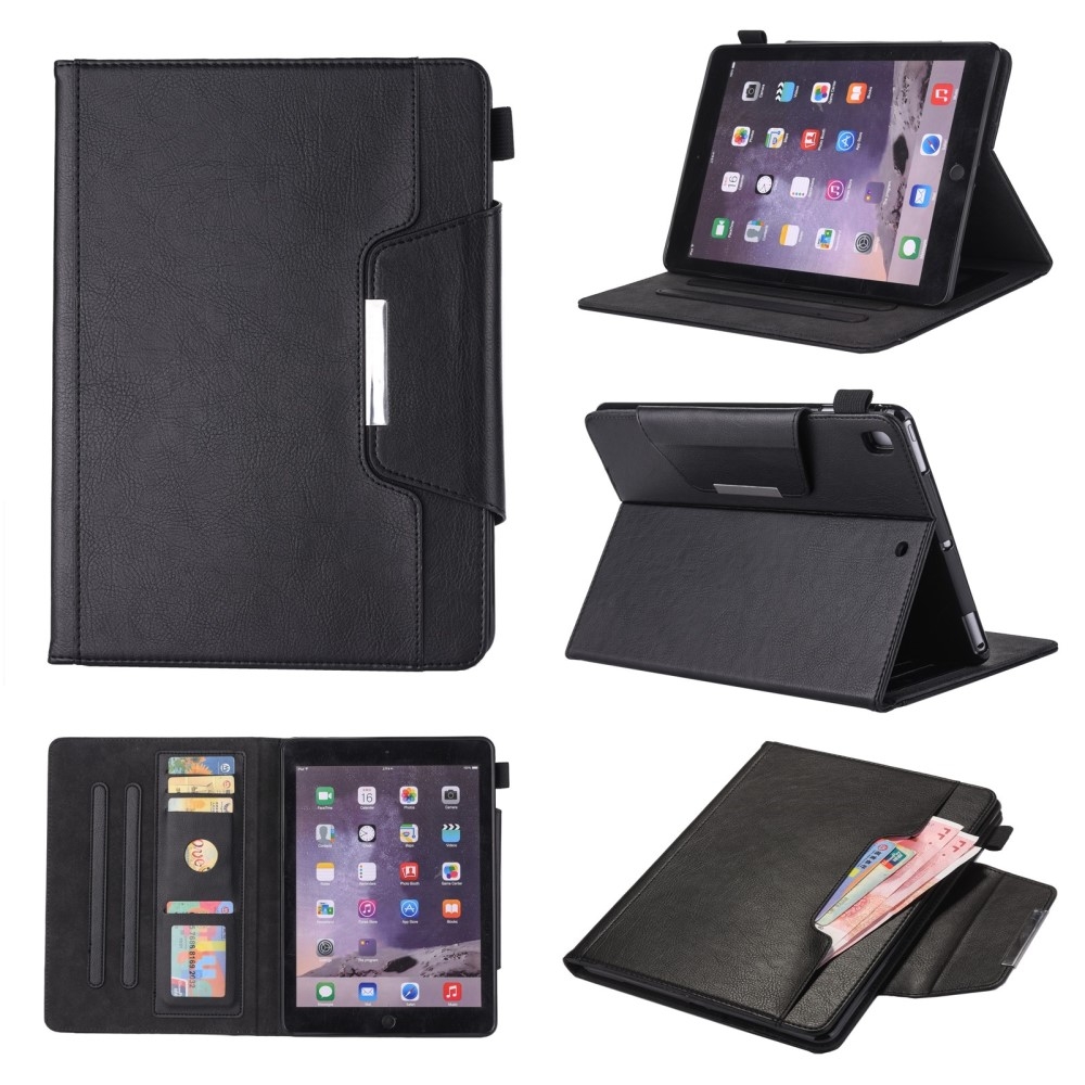 iPad 9.7 / Air / Pro 9.7 - Smart læder cover / taske - Sort