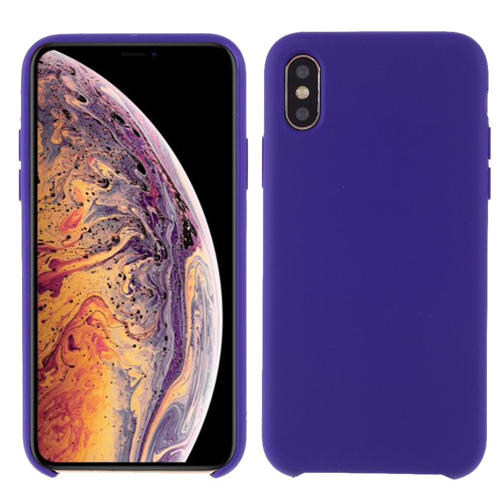 iPhone X / XS - Azmaro Tyndt Silikone cover - Mørk lilla