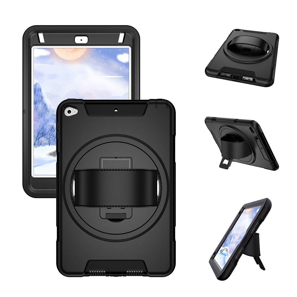 iPad mini 5 (2019) - Stødsikker håndværker cover m. 360 rotation - Sort