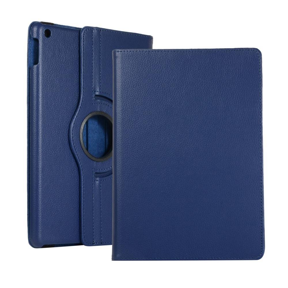 iPad 10.2 (2019/2020/2021) - Læder cover 360 grader roterbar - Mørkeblå