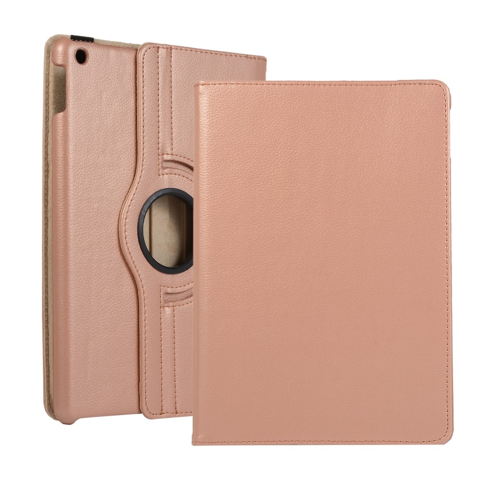 iPad 10.2 (2019/2020/2021) - Læder cover 360 grader roterbar - Rosa guld