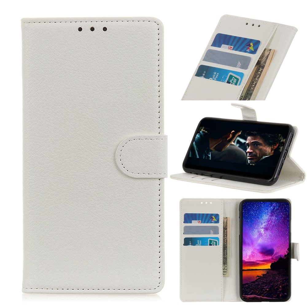 iPhone 12 Pro / iPhone 12 - Læder cover / pung - Hvid