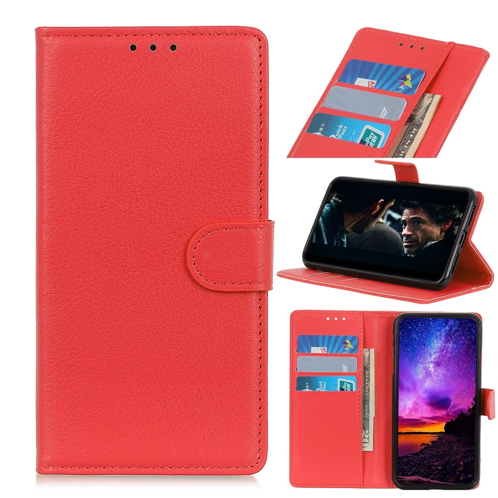 iPhone 12 Pro / iPhone 12 - Læder cover / pung - Rød