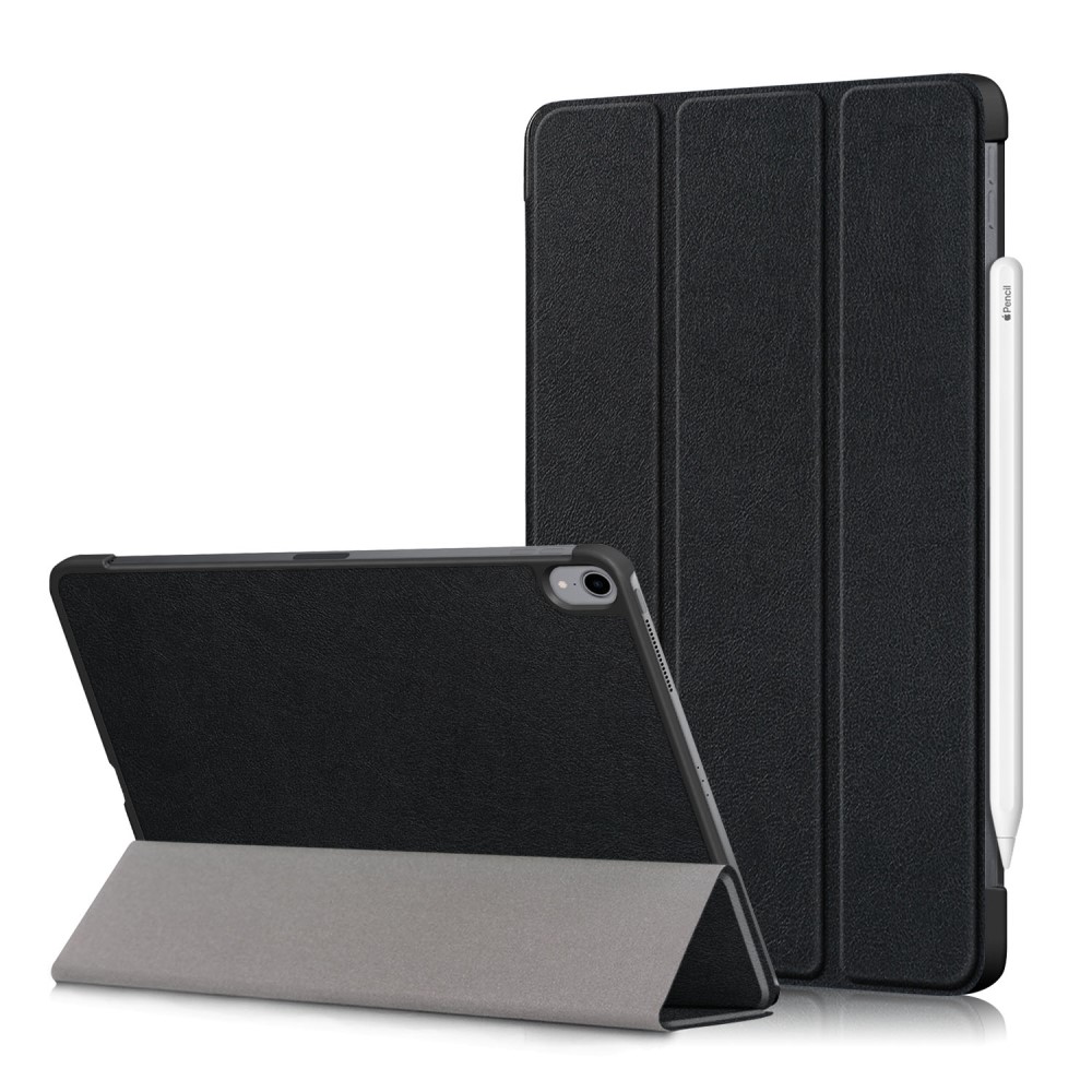 iPad Air 11 (2024/2025/2026) / Air 10.9 (2022/2020) - Tri-Fold læder cover m/wake up/sleep - Sort