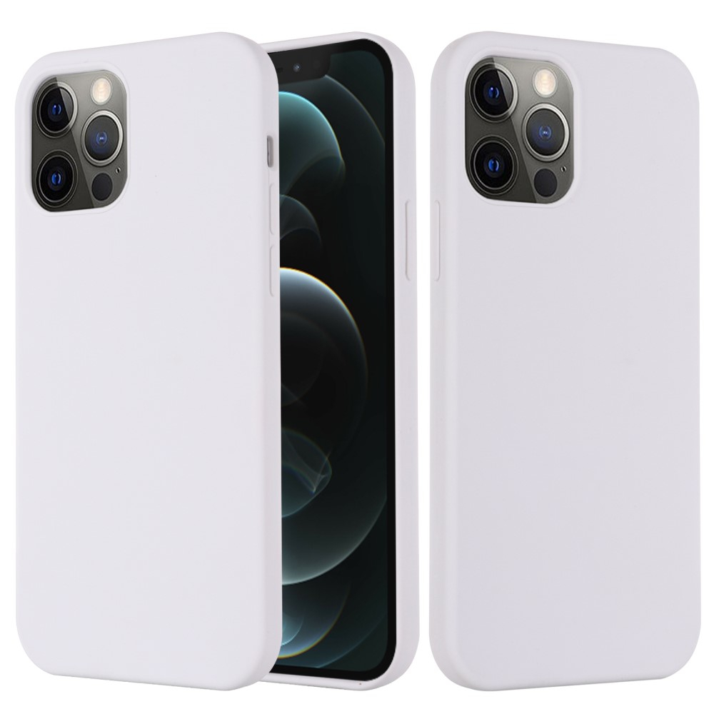 iPhone 12 Pro Max - Azmaro Silikone magsafe cover - Hvid