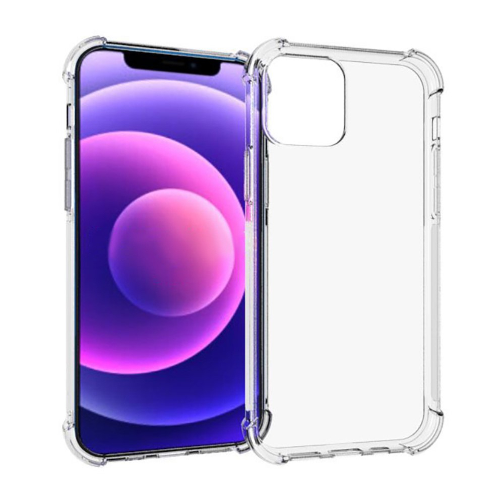 iPhone 13 mini - Shockproof gummi cover - Transparent