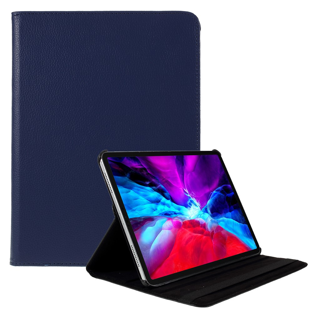 iPad Air 13 (2024/2025/2026) / iPad Pro 12.9 (2022/2021/2020/2018) - Læder cover 360 grader roterbart - Mørkeblå