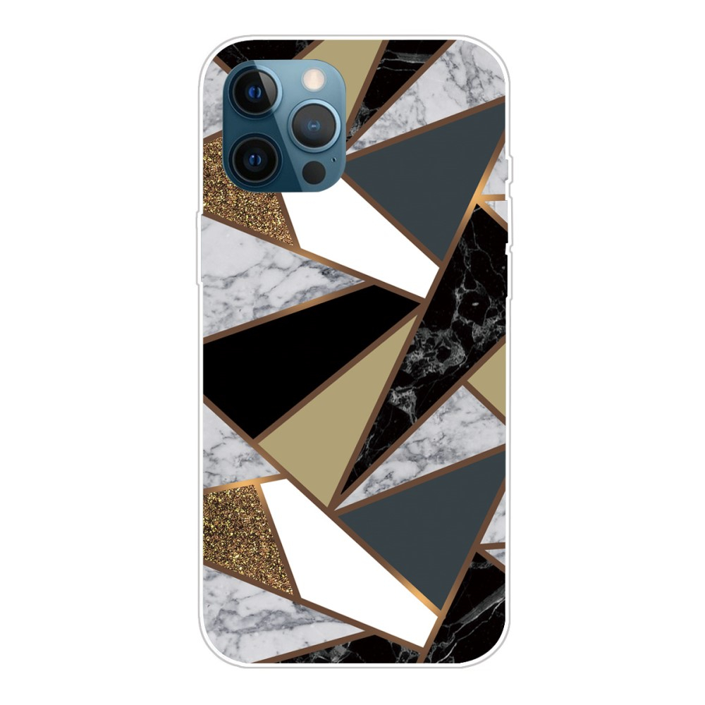 iPhone 13 Pro Max - Gummi cover - Abstrakt Design - Style D