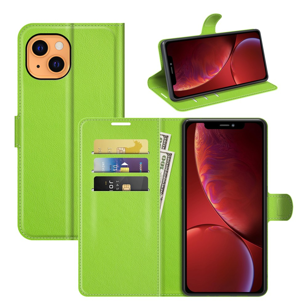 iPhone 12 Pro Max - Læder cover / pung - Grøn