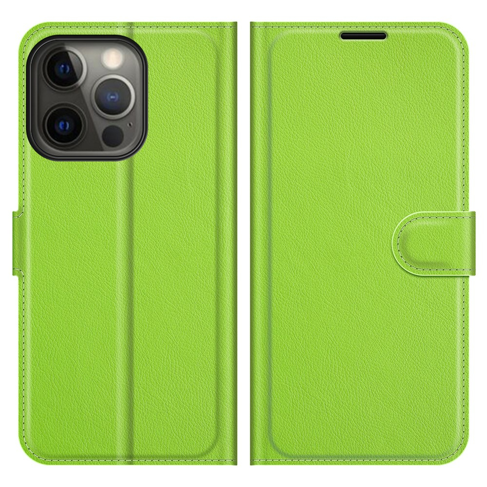 iPhone 13 Pro - Læder cover / pung - Grøn