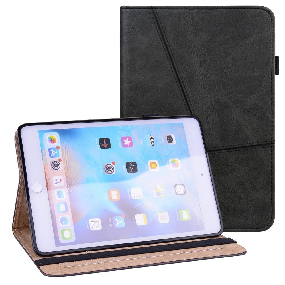 iPad mini (2024 / 2021) - Business læder cover - Med kortholdere - Sort