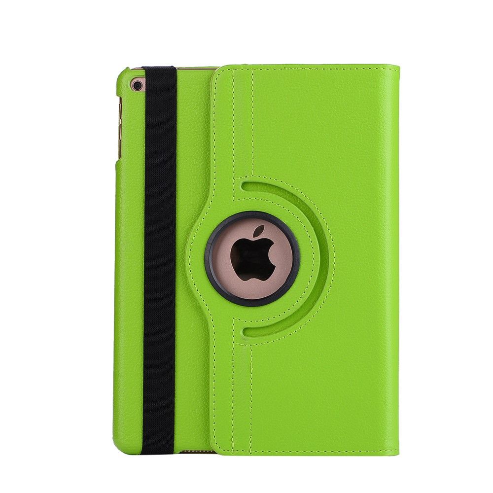 iPad 9.7 (2017 / 2018) - Pu læder cover m/stand Litchi skin - Grøn