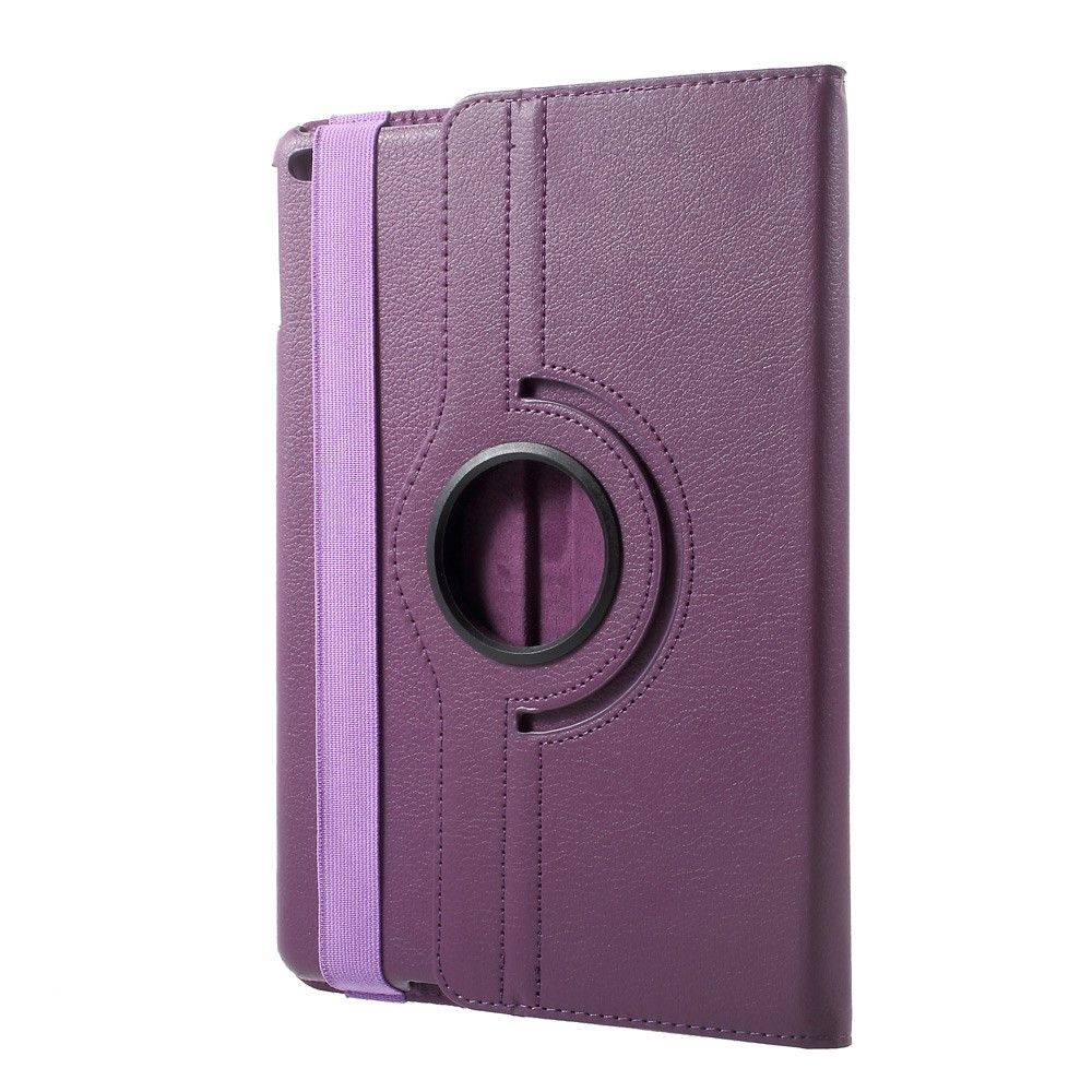 iPad 9.7 (2017 / 2018) - Pu læder cover - Litchi skind m/stand - Lilla