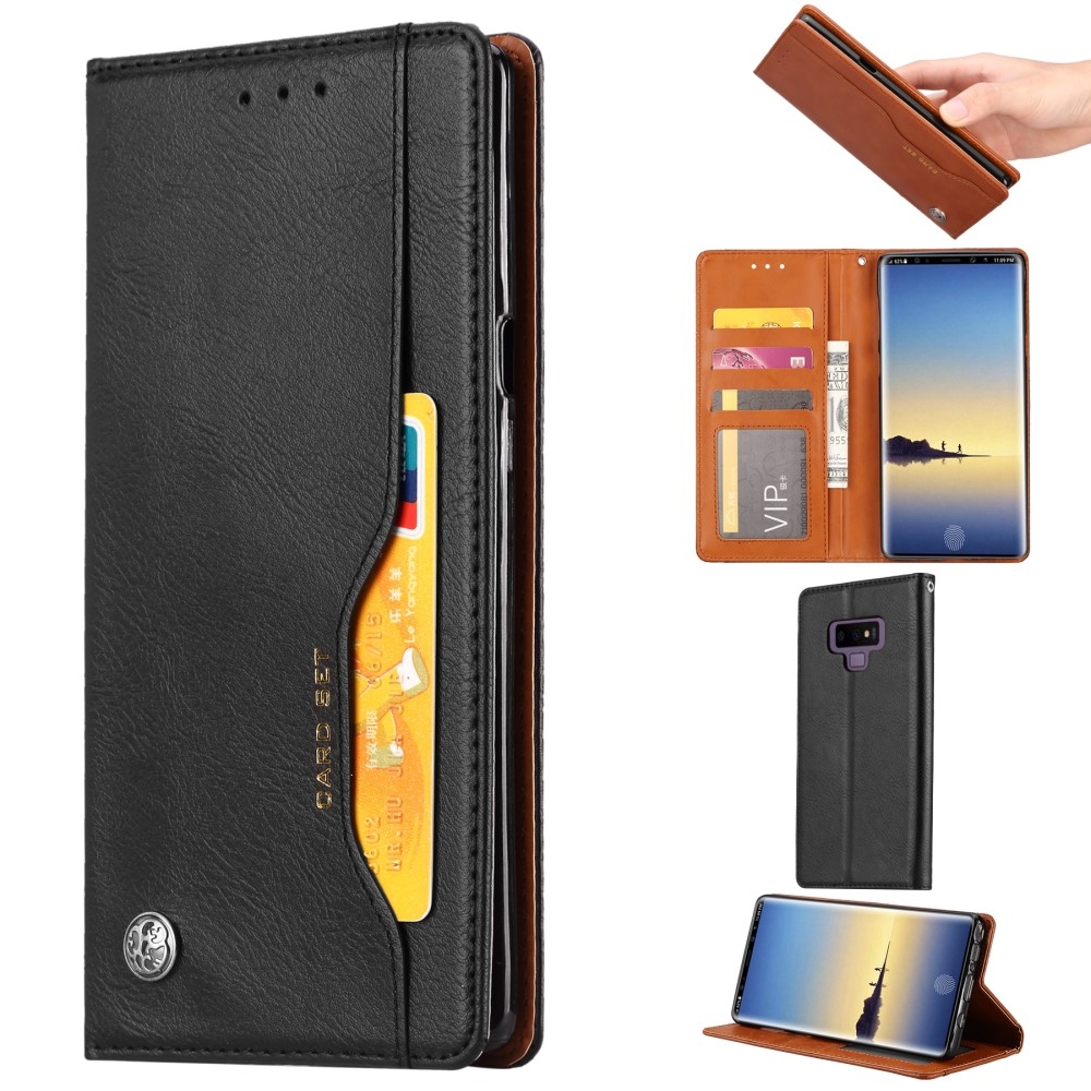 Samsung Galaxy Note 9 - Læder cover / taske - Sort
