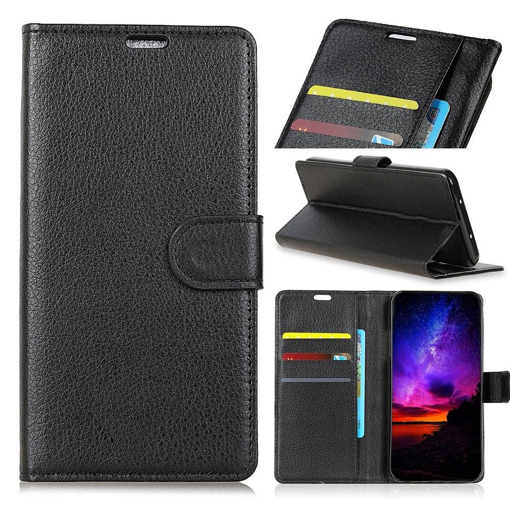 Samsung Galaxy S10 Plus - Læder cover / pung - Sort