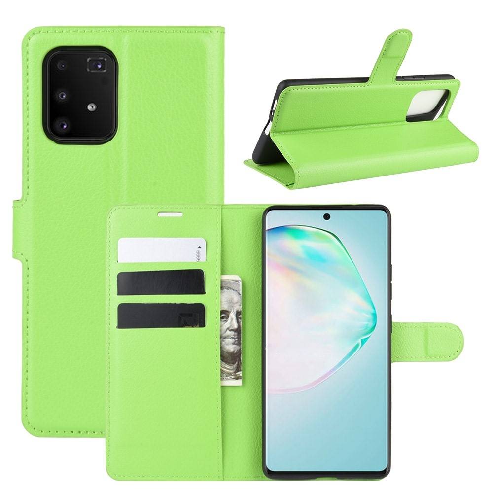 Samsung Galaxy S10 Lite - Læder cover / pung - Grøn
