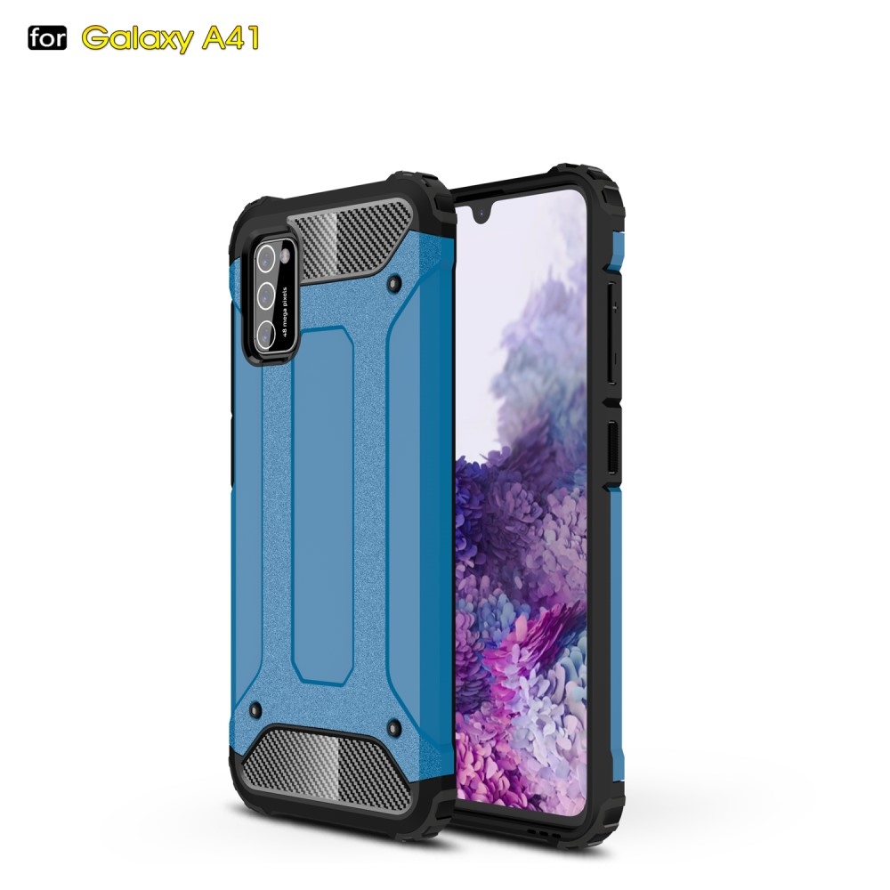 Samsung Galaxy A41 - Armor Guard Hybrid cover - Lyseblå billede