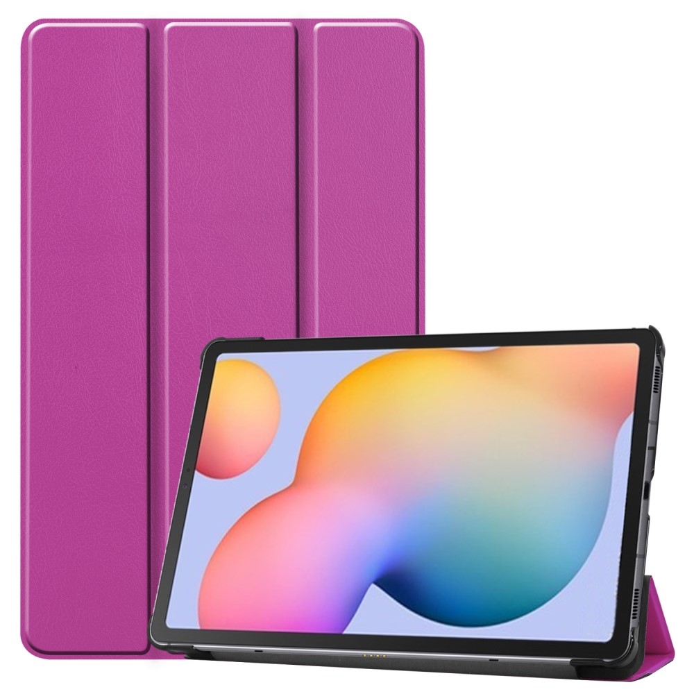 Samsung Galaxy Tab S6 Lite - Tri-Fold læder cover - Lilla
