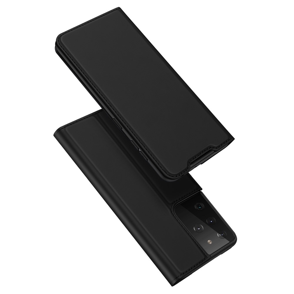 Samsung Galaxy S30 Ultra / S21 Ultra 5G - DUX DUCIS Skin Pro læder cover - Sort