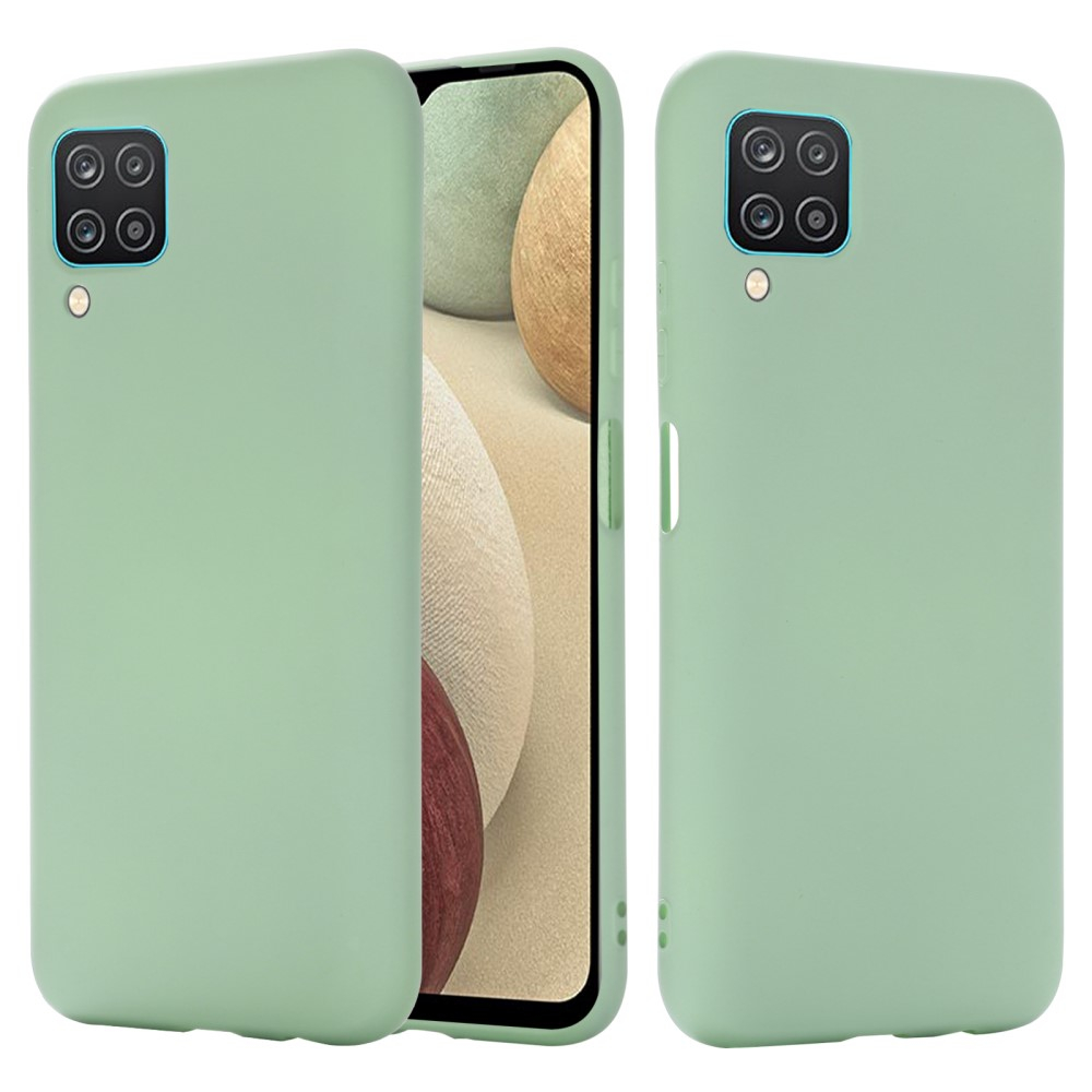 Samsung Galaxy A12 / M12 - Azmaro Tyndt Silikone cover - Lys grøn