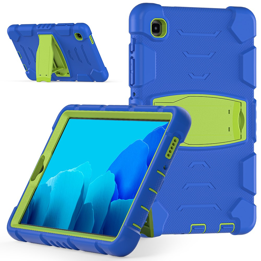 Samsung Galaxy Tab A7 Lite 8.7 - Shockproof Hybrid cover m/Kickstand - Blå/Lime