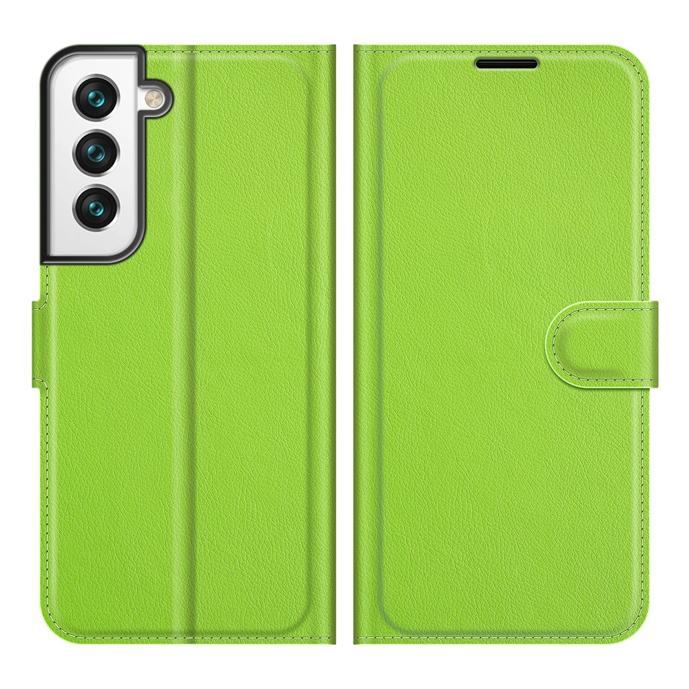 Samsung Galaxy S22 Plus 5G - Læder cover / pung - Grøn
