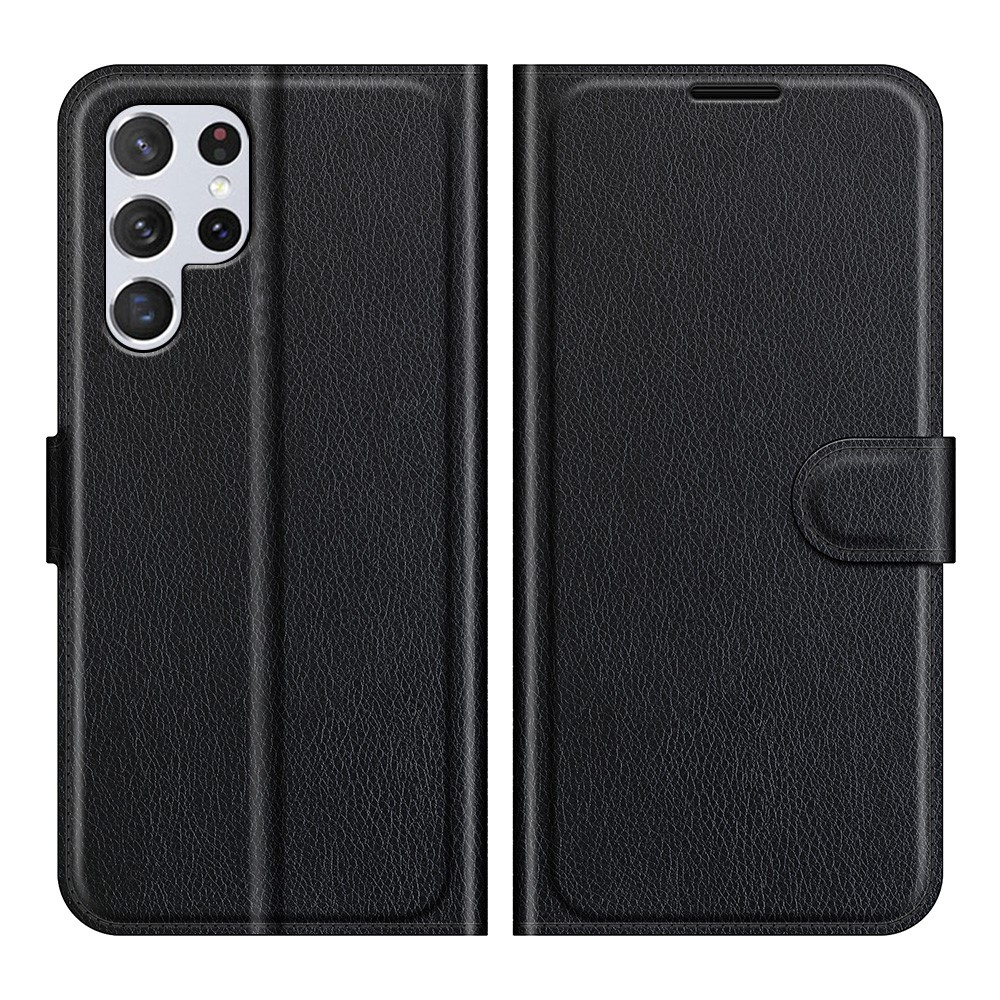 Samsung Galaxy S22 Ultra 5G - Læder cover / pung - Sort