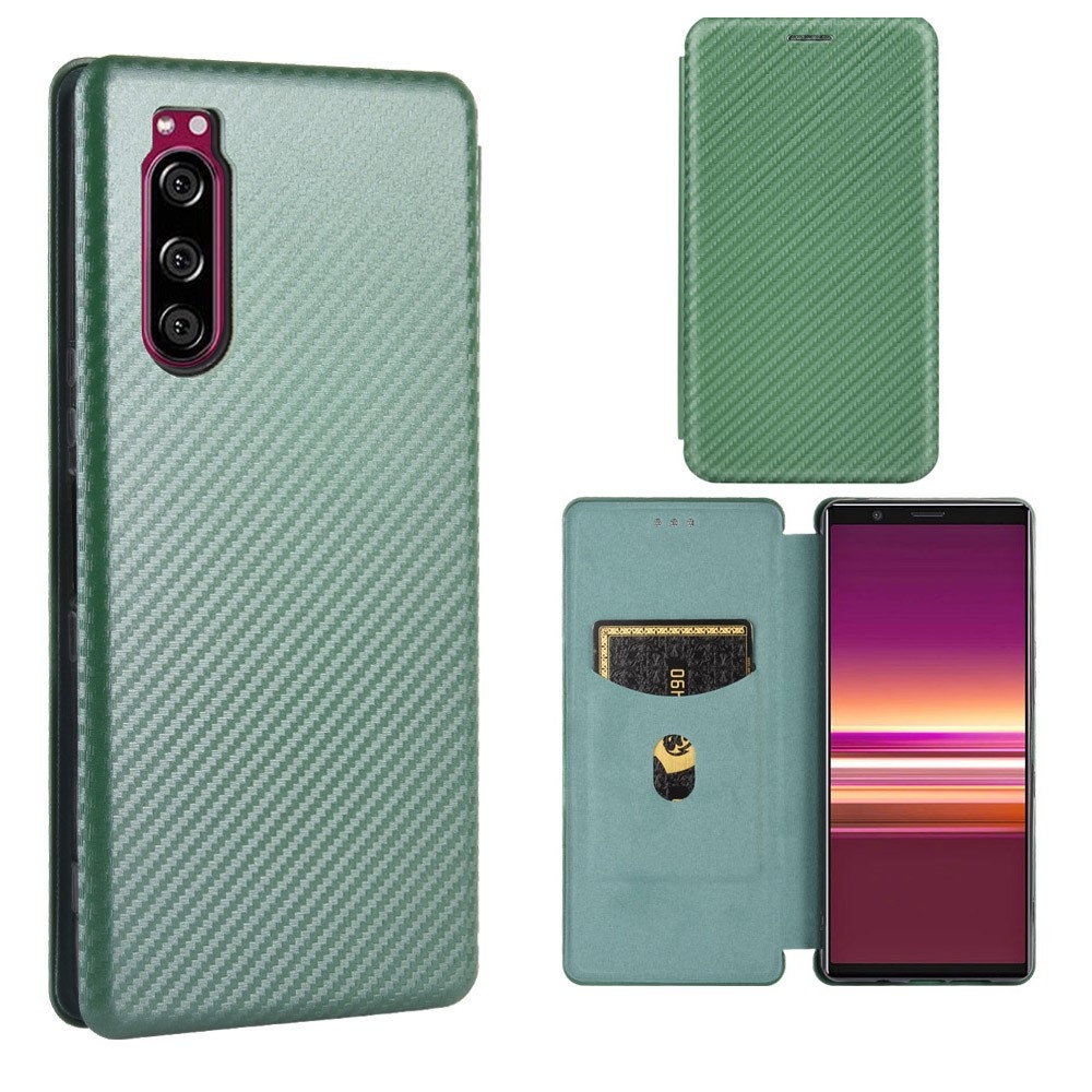 Sony Xperia 5 II - Cover i børstet design - Grøn