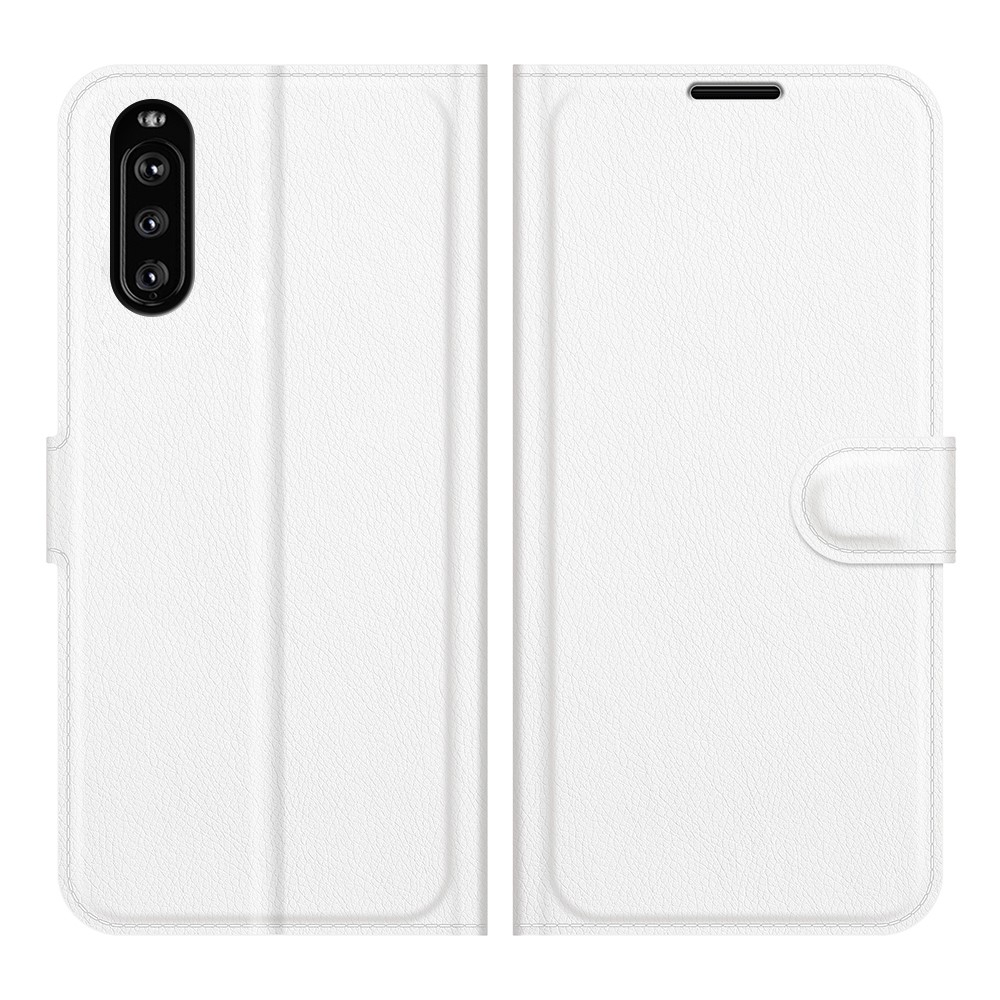 Sony Xperia 10 III - Læder cover / pung - Hvid