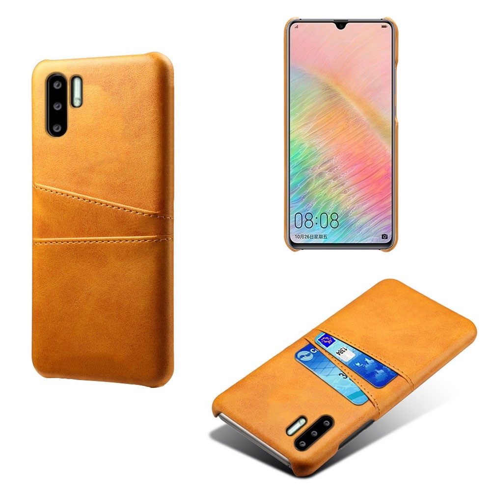 Huawei P30 Pro - Læder Hardcover m/kortslots - Orange