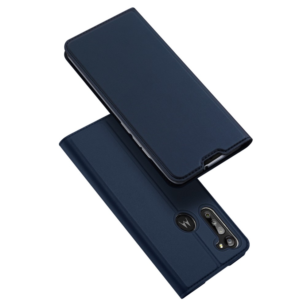 Motorola G8 Power - DUX DUCIS skin pro læder cover - Blå