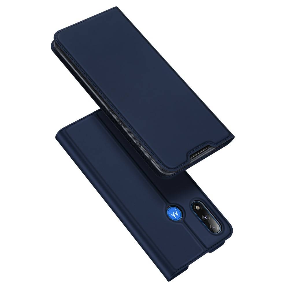 Motorola E7i Power/E7 Power - DUX DUCIS skin pro læder cover - Blå