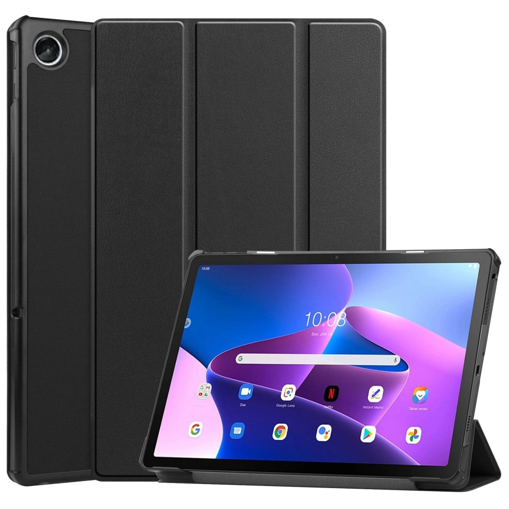 Lenovo Tab M10 Plus Gen 3 - Tri-Fold læder cover - Mørkeblå