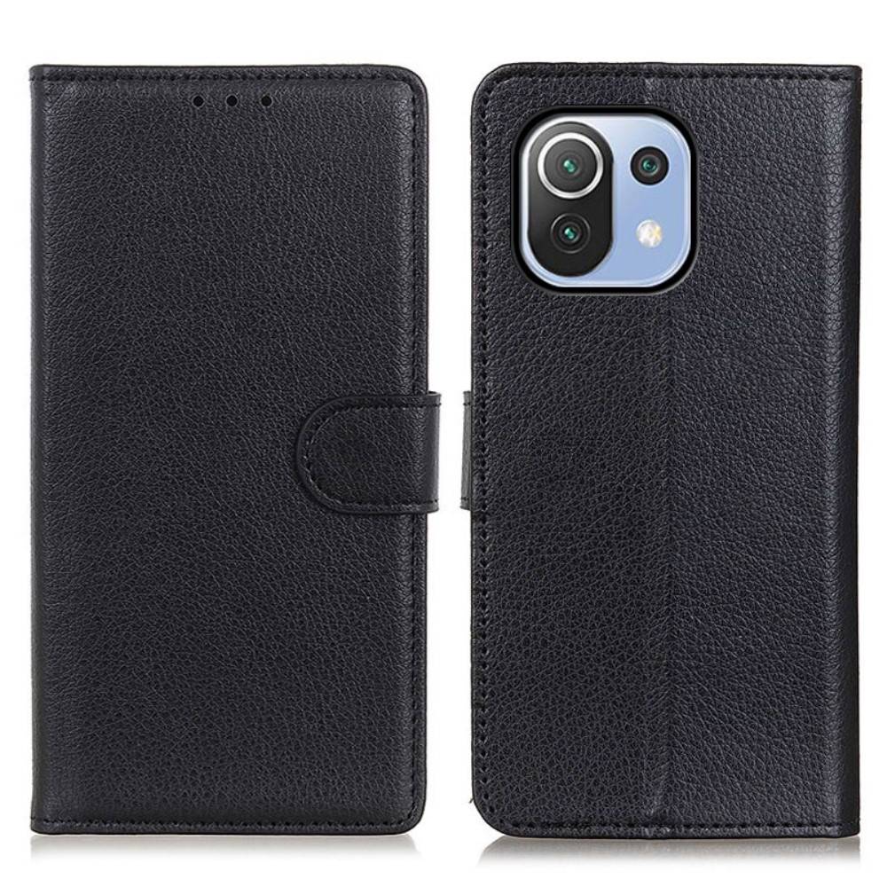Xiaomi Mi 11 Lite - Læder cover / pung - Sort