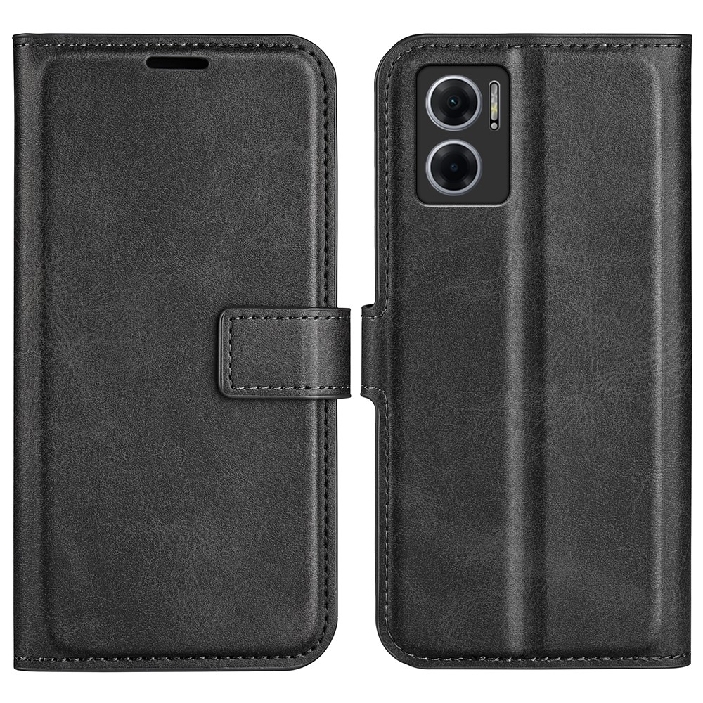 Xiaomi Redmi Note 11E 5G / Redmi 10 5G / Redmi 10 Prime+ 5G - Læder cover / pung - Sort
