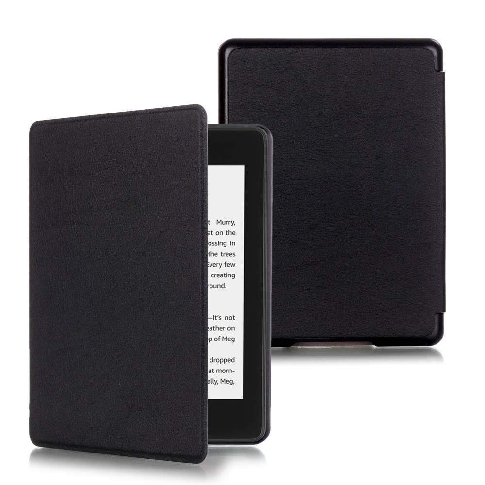 Amazon Kindle Paperwhite (2018) - Læder cover / taske - Sort