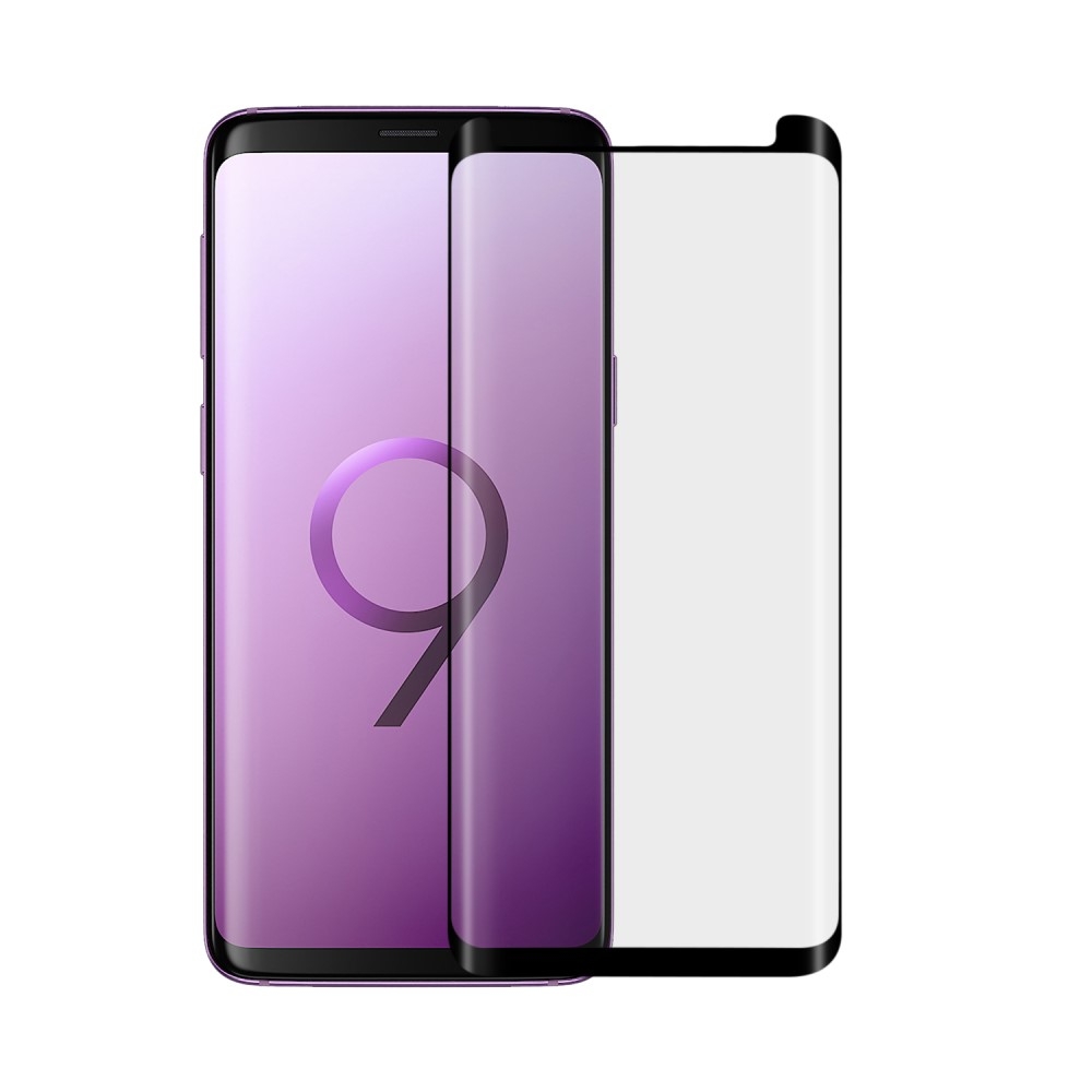 Samsung Galaxy S9 - ANGIBABE 0.26mm beskyttelsesglas m/komplet dækning - Sort