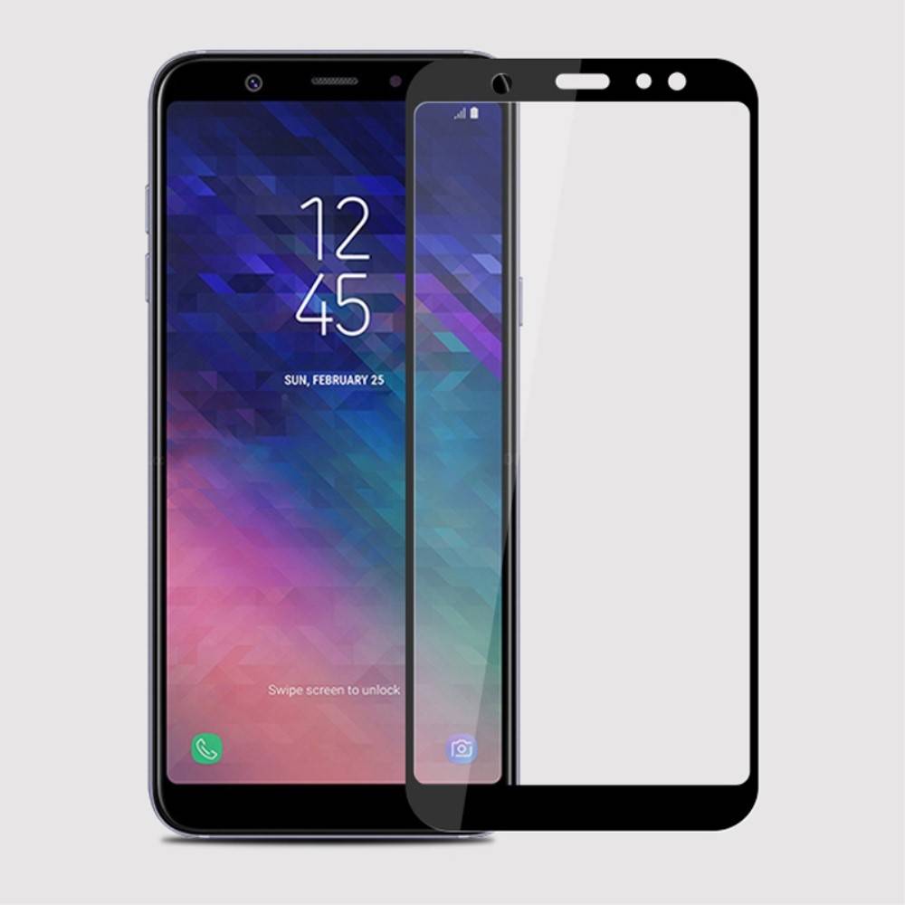 Samsung Galaxy A6 (2018) - MOFI beskyttelsesglas m/komplet dækning - Sort