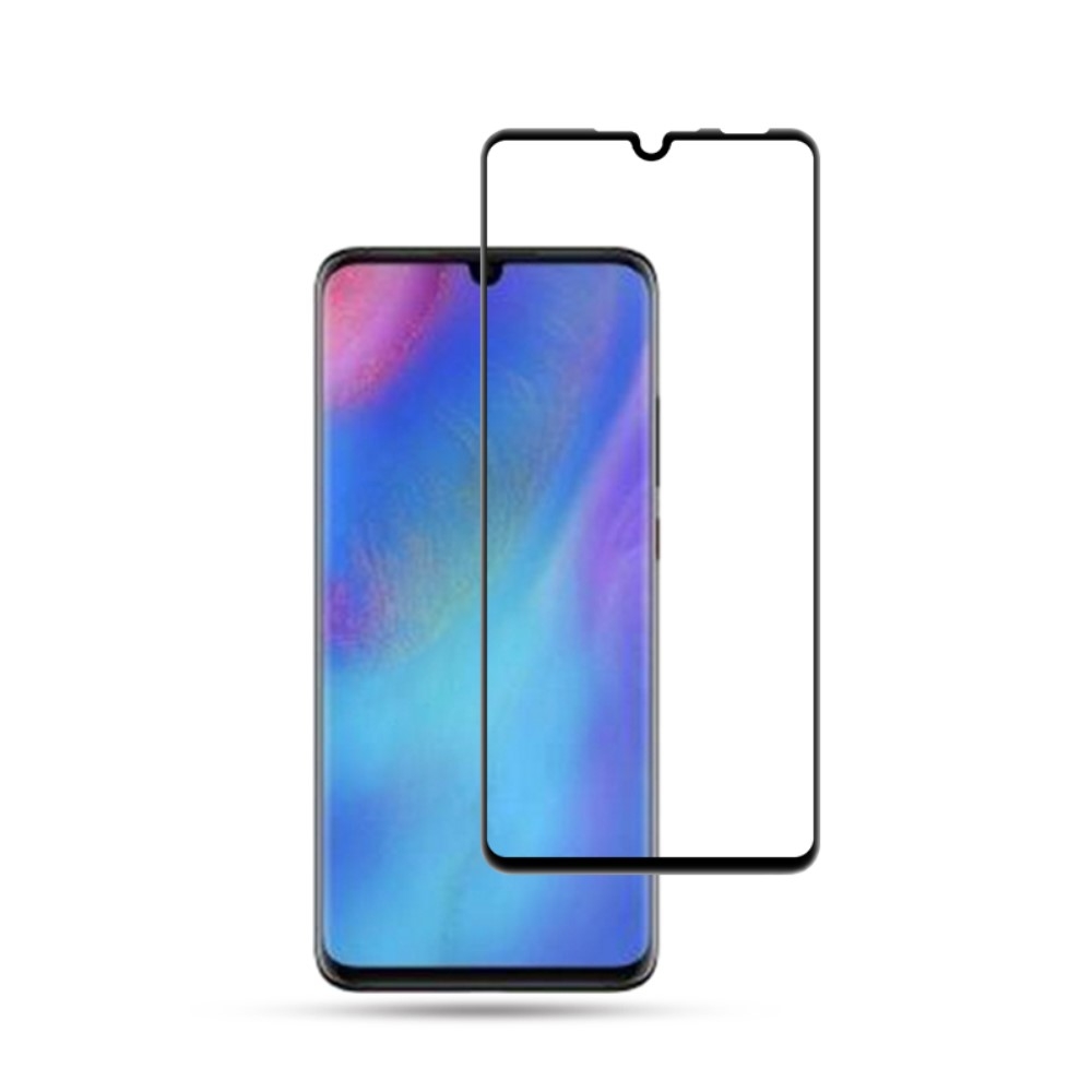 Huawei P30 Lite – MOCOLO Hærdet beskyttelsesglas m/komplet dækning – Sort