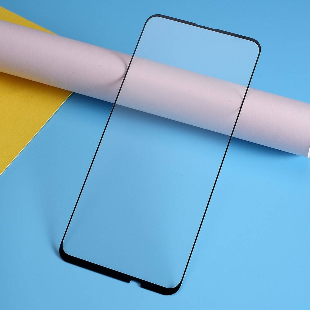 Huawei P Smart Z - Hærdet beskyttelsesglas m/komplet dækning - Sort