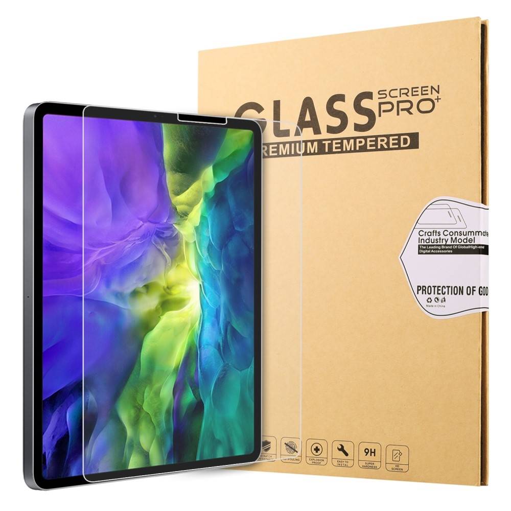 iPad Air 10.9 (2022/2020) / iPad Pro 11 (2021/2020/2018) - Hærdet beskyttelsesglas 0,30mm m/komplet dækning