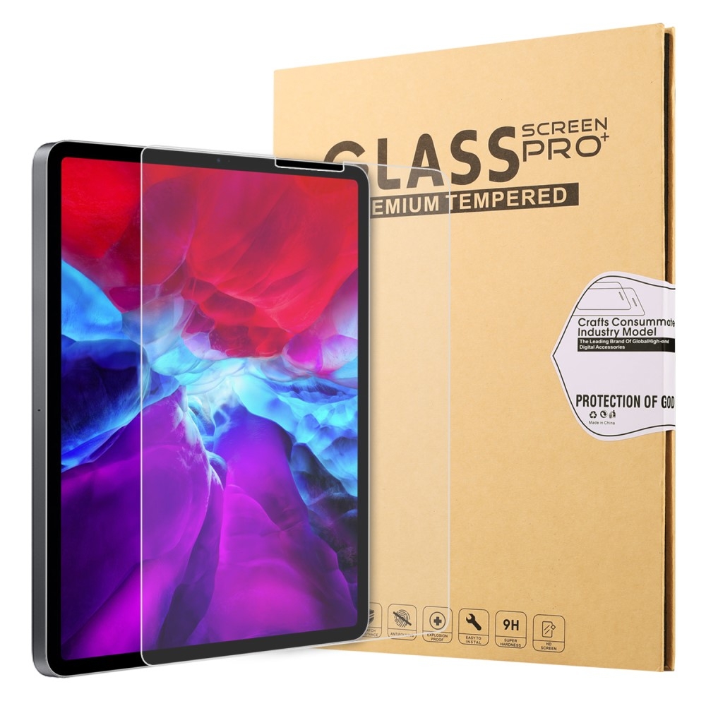 iPad Pro 12.9 (2021/2020/2018) - Hærdet beskyttelsesglas 0,30mm. m/komplet dækning