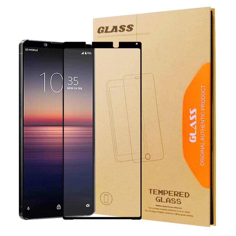 Sony Xperia 1 II - Hærdet beskyttelsesglas med komplet dækning