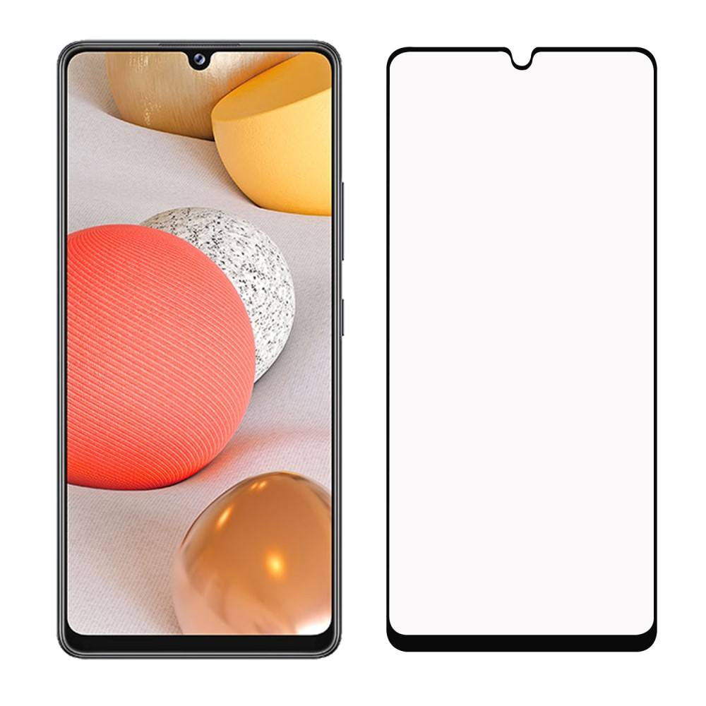 Samsung Galaxy A42 5G - Premium hærdet beskyttelsesglas med komplet dækning